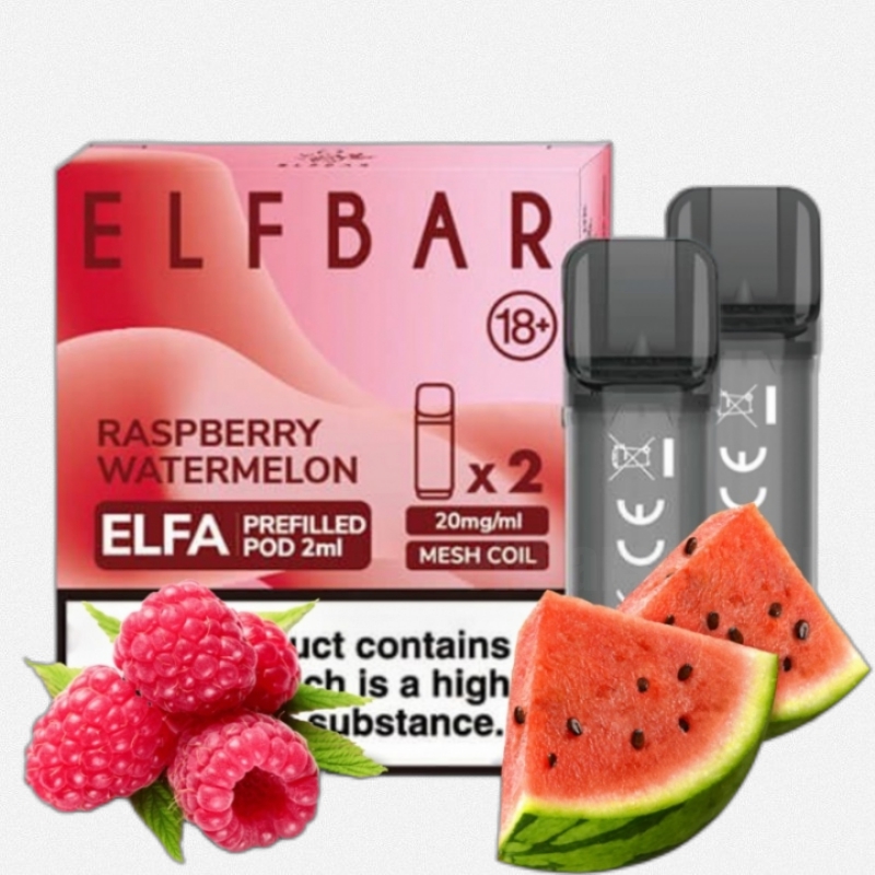 Elf Bar Elfa Prefilled Pod Bocanadas Raspberry Watermelon Elf